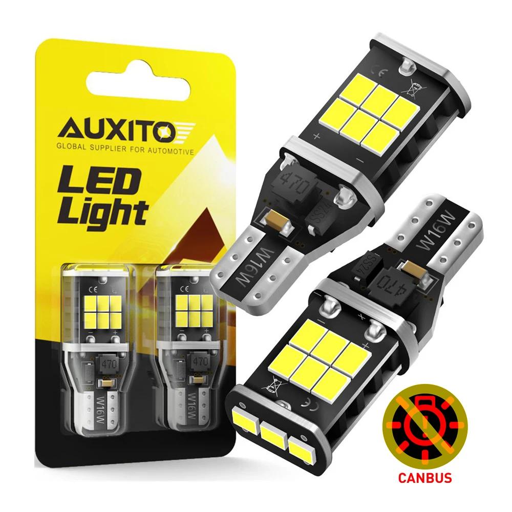 AUXITO Canbus LED , 912 921 LED ,  , ڵ   , ȭƮ  Ʈ, T15, T16, W16W, 12V, 6000K, 2 